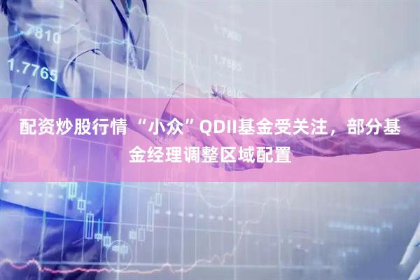配资炒股行情 “小众”QDII基金受关注，部分基金经理调整区域配置